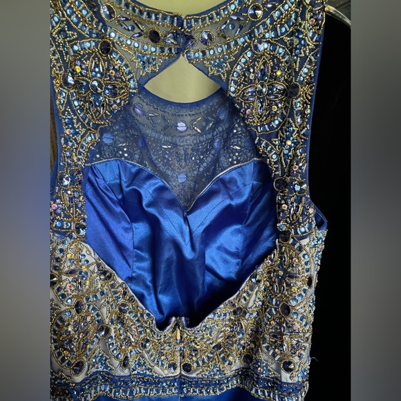 NEW! Rhinestone Formal Dress w/Pockets•Sz Large - Picture 7 of 11